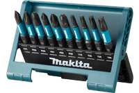 Набор бит Impact Black 50 мм, 10 шт (PH1, PH2, PH3, PZ1, PZ2, PZ3, T15, T20, T25, T30) Makita E-12011 - Блиц-АИР сервис