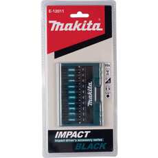 Набор бит Impact Black 50 мм, 10 шт (PH1, PH2, PH3, PZ1, PZ2, PZ3, T15, T20, T25, T30) Makita E-12011 - Блиц-АИР сервис